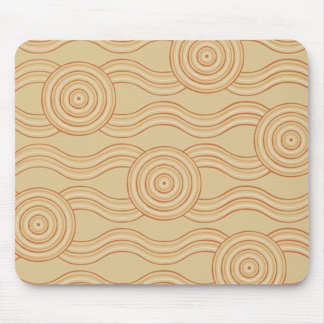 Aborigine-Kunst-Sandstein Mousepad (Vorne)