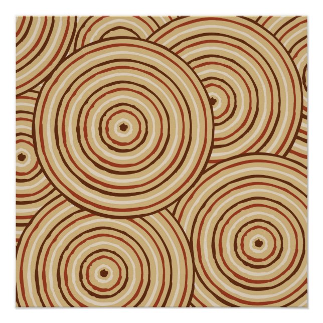 Aborigine-Leinenmalerei Poster (Vorderseite)