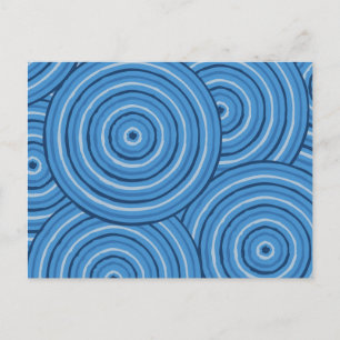 Aborigine-Leinenmalerei Postkarte