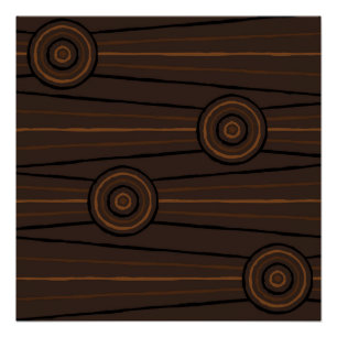 Aborigine-Linien- und Kreismalerei Poster