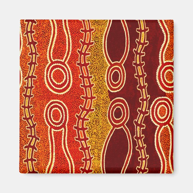 Aborigine-Serpents. Magnet (Vorne)