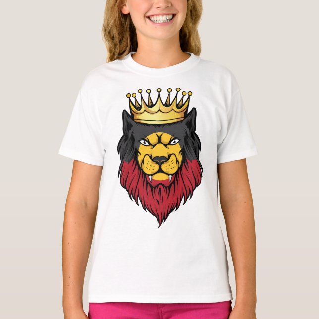 Aborigion Lion King Flag T-Shirt (Vorderseite)