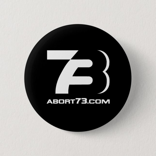 Abort73.com/73-Logo Button (Vorderseite)