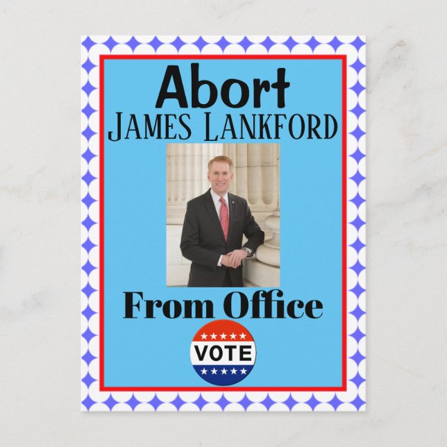 Abort James Lankford Postcard Postkarte (Vorderseite)