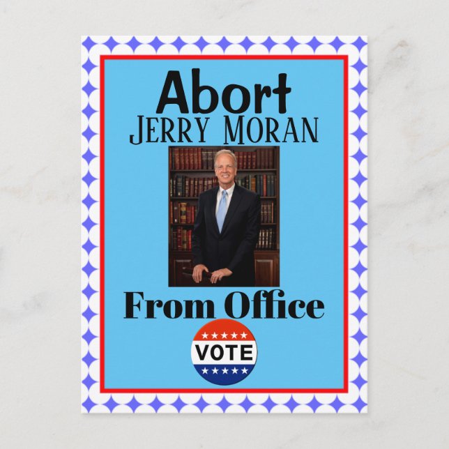 Abort Jerry Moran Postcard Postkarte (Vorderseite)