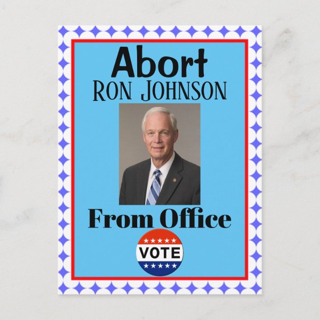 Abort Ron Johnson Postcard Postkarte (Vorderseite)