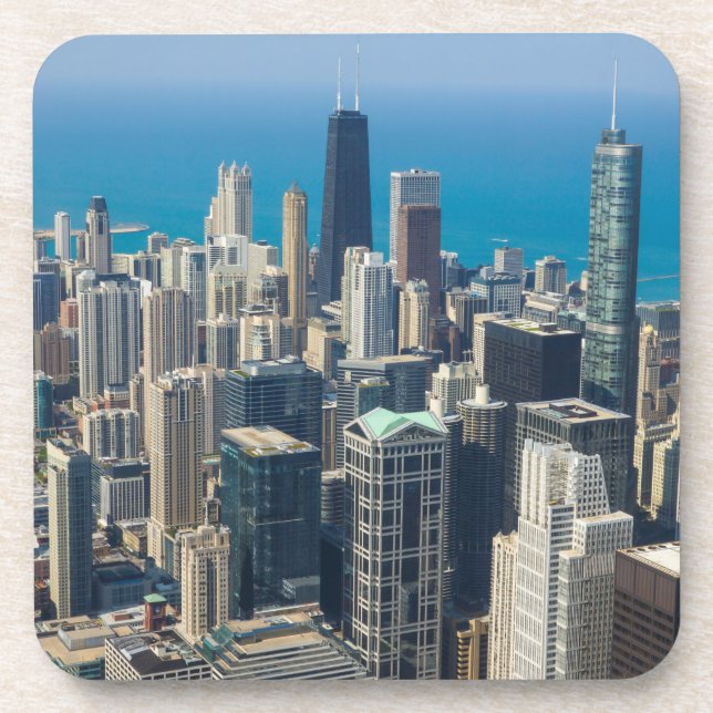 Above Chicago Getränkeuntersetzer (Vorderseite)