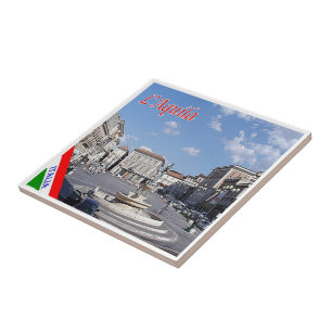 ABR012 L'AQUILA, Abruzzen, Italien, Fliese