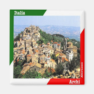 ABR020 ARCHI, Abruzzen, Italien, Kühlschrank Magnet
