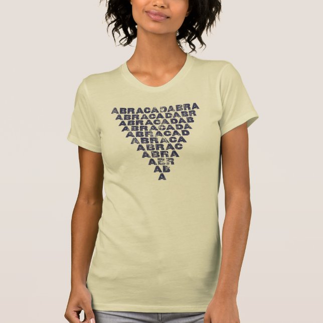 Abracadabra [dunkelinvertierte Pyramide] T-Shirt (Vorderseite)