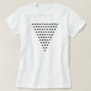 abracadabra-invertiertes Dreieck T-Shirt
