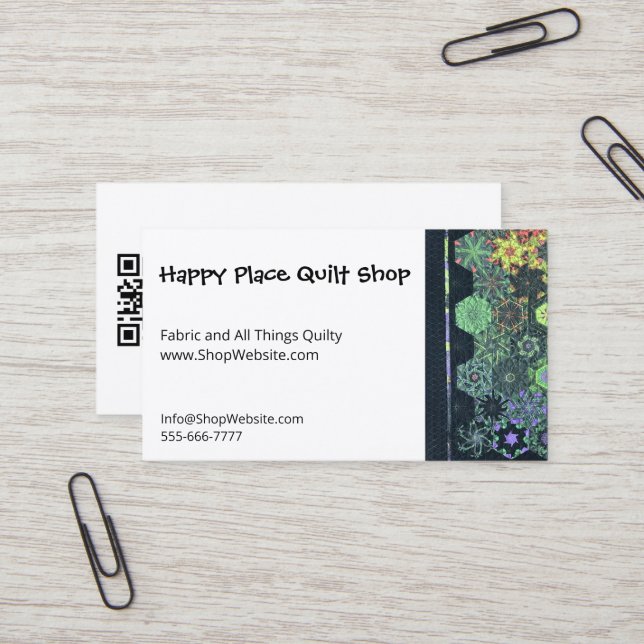 Abracadabra Quilt Voll anpassbare Biz Cards Visitenkarte (Vorderseite/Rückseite Beispiel)