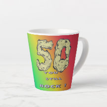 Abraham 50-Jährige Rainbow Latte Tasse