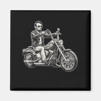 Abraham Abe Lincoln Motorrad Amerikanischer Biker Magnet