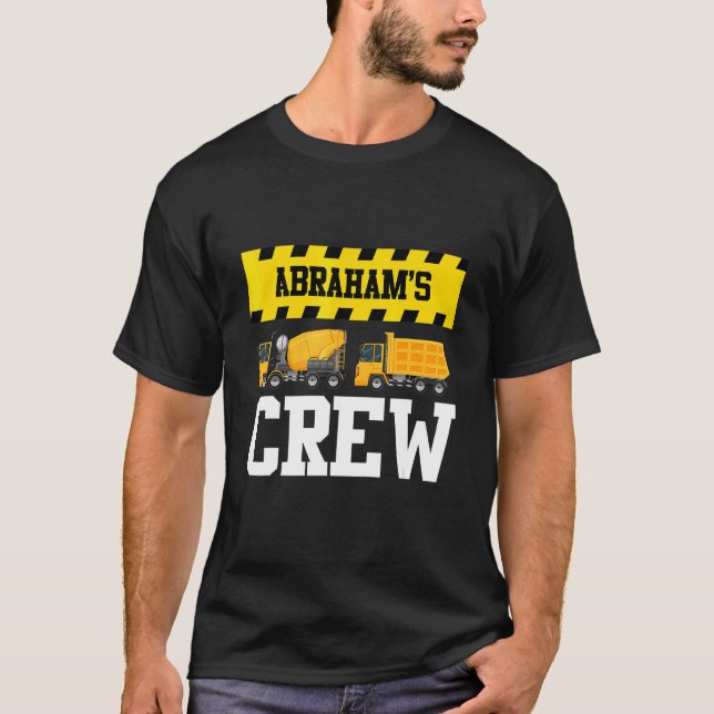 Abraham Construction Crew Custom Dumptruck Dump Tr T-Shirt (Vorderseite)
