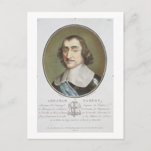 Abraham de Fabert (1599-1662) von "Portraits des Postkarte