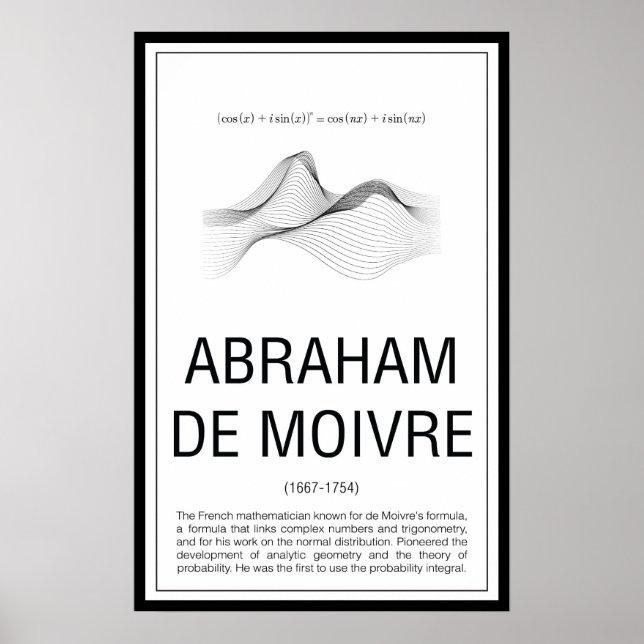 Abraham De Moivre Poster (Vorne)