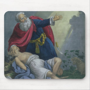 Abraham, der herauf seinen Sohn Isaac, von einem Mousepad