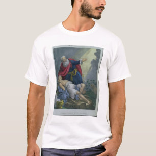 Abraham, der herauf seinen Sohn Isaac, von einem T-Shirt