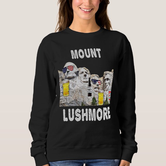 Abraham Drinkin Ben Drankin Mount Rushmore Usa 2 Sweatshirt (Vorderseite)