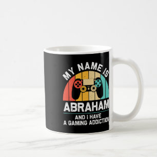 Abraham Gift Name Personalisiert Funny Gaming Geek Kaffeetasse