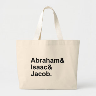 Abraham Isaac Jacob 3 Patriarchen des Judentums Jumbo Stoffbeutel