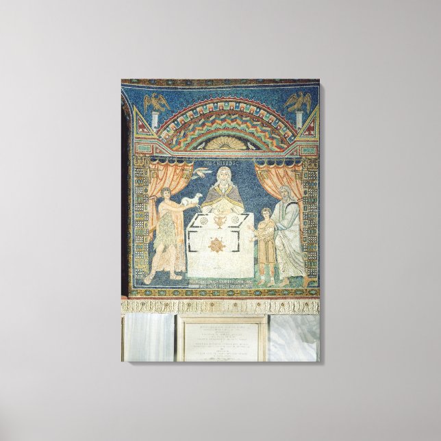 Abraham, Isaac und Melchisedech Leinwanddruck (Vorderseite)