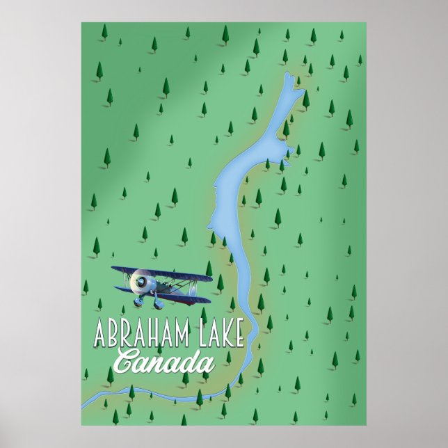 Abraham Lake, Canada Poster (Vorne)