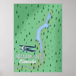 Abraham Lake, Kanada Poster