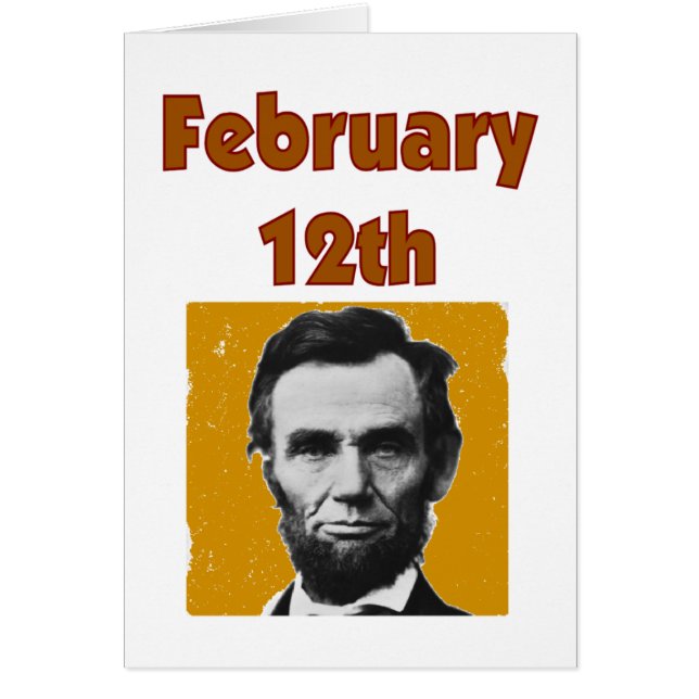 Abraham Lincoln 12. Februar T - Shirt & Geschenke (Vorne)