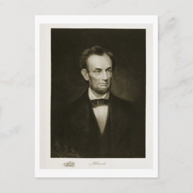 Abraham Lincoln, 16. Präsident der Vereinigten Sta Postkarte (Vorderseite)