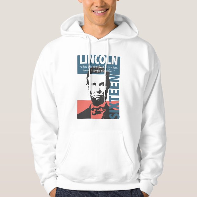 Abraham Lincoln-16. Präsident Hoodie (Vorderseite)