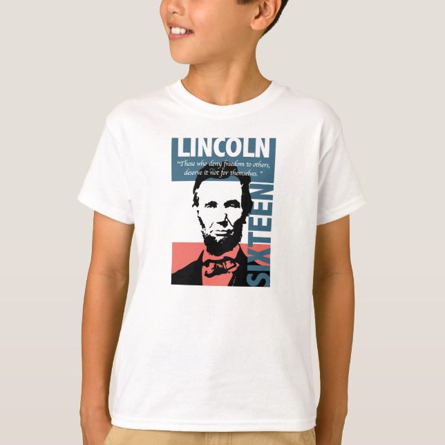 Abraham Lincoln 16. Präsident T-Shirt (Vorderseite)