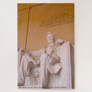 Abraham Lincoln 16. Präsident von Amerika. Jigsaw Puzzle