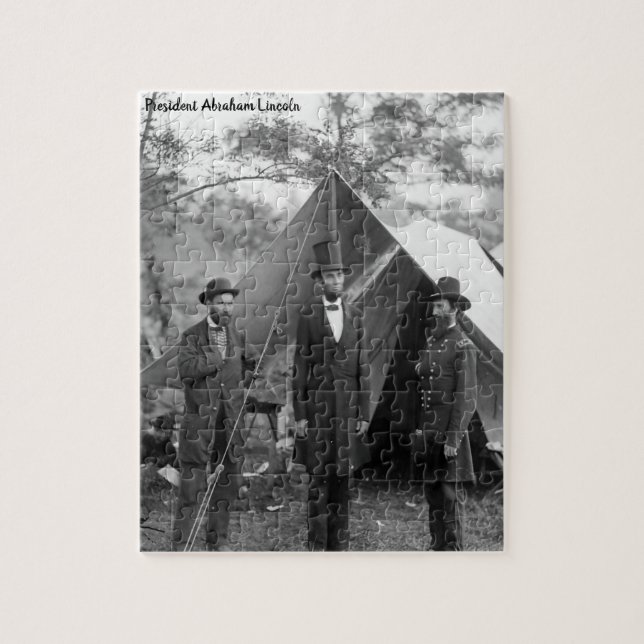 Abraham Lincoln 16. Präsident von Amerika. Puzzle (Vertikal)