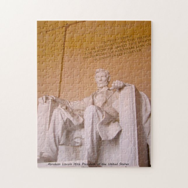 Abraham Lincoln 16. Präsident von Amerika. Puzzle (Vertikal)