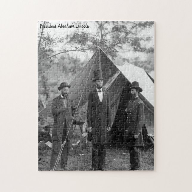 Abraham Lincoln 16. Präsident von Amerika. Puzzle (Vertikal)