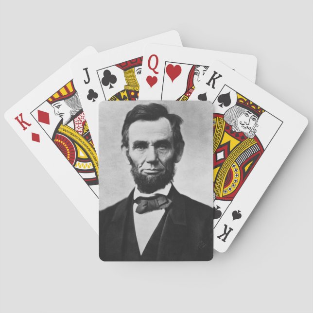 Abraham Lincoln: 16. Präsident von Amerika Spielkarten (Rückseite)