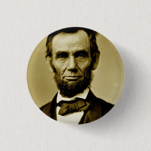 Abraham Lincoln 16. US-Präsident Button
