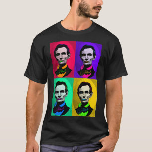 Abraham Lincoln 1858, Pop Art Interpretation T-Shirt