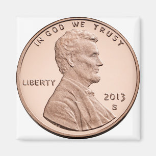 Abraham Lincoln 1 Cent Produkte Magnet