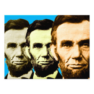 Abraham Lincoln 3 Plus Fotodruck