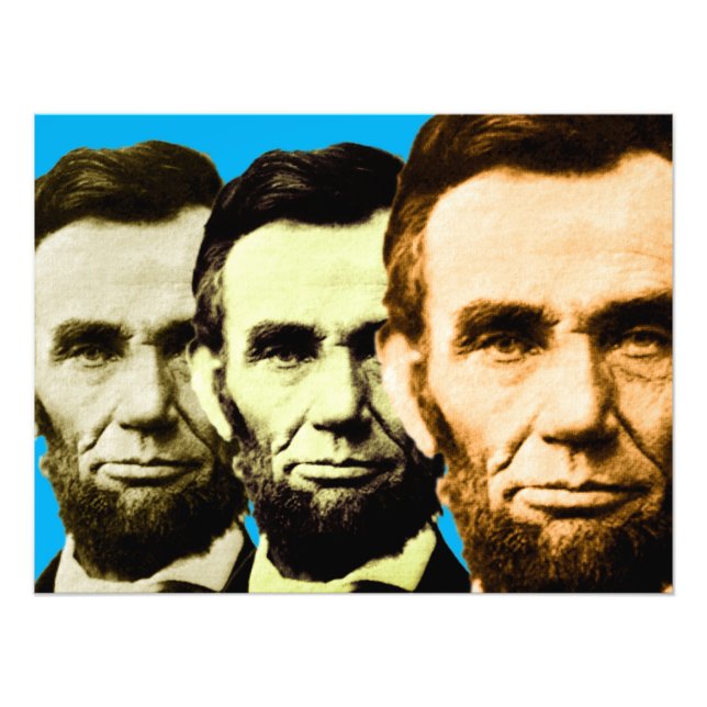 Abraham Lincoln 3 Plus Fotodruck (Vorne)