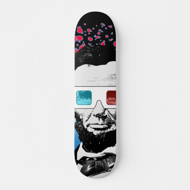 Abraham Lincoln - 3D Skateboard (Vorne)