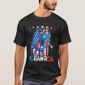 Abraham Lincoln 4. Juli Dino Boys Men American T-Shirt