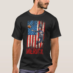 Abraham Lincoln 4. Juli Frauen Männer Amerikaner U T-Shirt