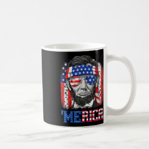 Abraham Lincoln 4. Juli Merica Männer Frauen Ameri Kaffeetasse