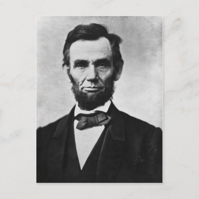 Abraham Lincoln 8 Postkarte (Vorderseite)