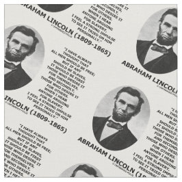 Abraham Lincoln alle Männer sollte freie Sklaverei Stoff