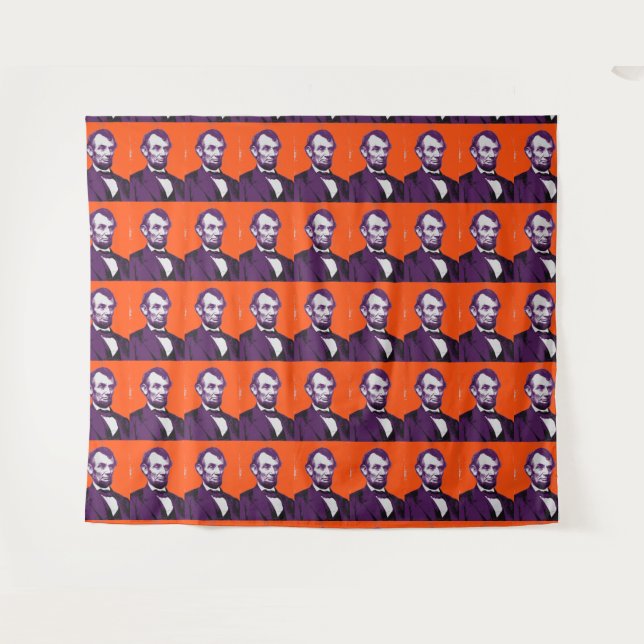 Abraham Lincoln alt Wandteppich (Vorderseite (Horizontal))